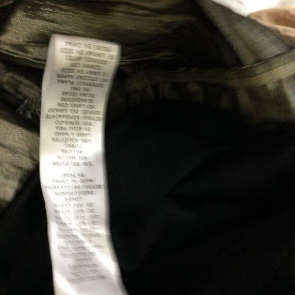 Alex Evenings Pewter Crinkle Fitted Floral Embroidered Dress Gown Size 8 - Picture 11 of 12